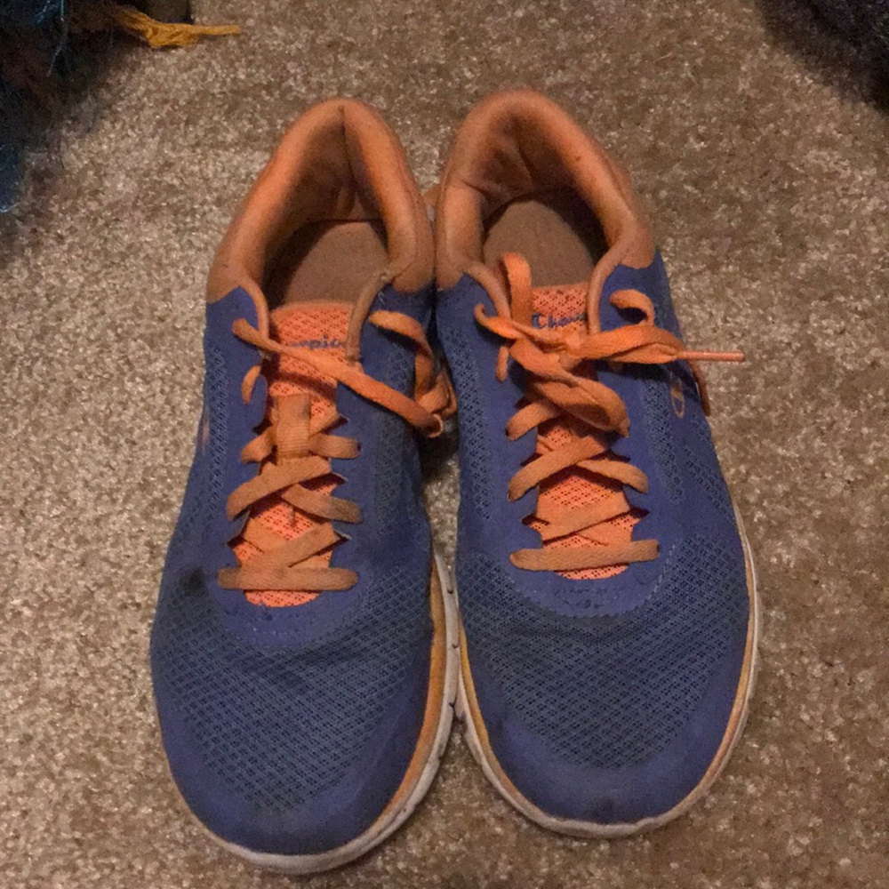 Purple sneakers